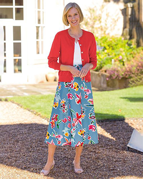 Ladies' Skirt and Blouse Outfit